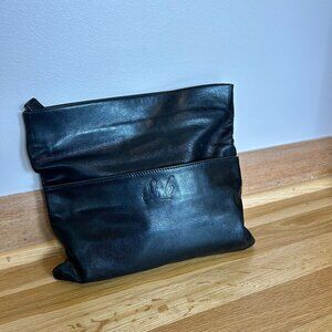 Sseko Black Leather Pouch